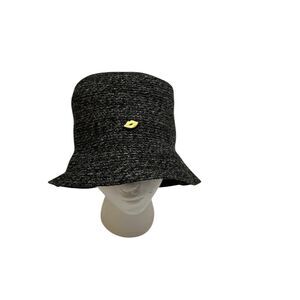 Yestadt Gray Woven Bucket Floppy Hat One Size OS Womens